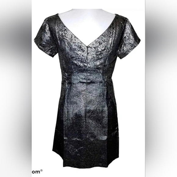 Lucy & Co Metallic Foil A-Line Dress Womens Size Small​ - Picture 7 of 8